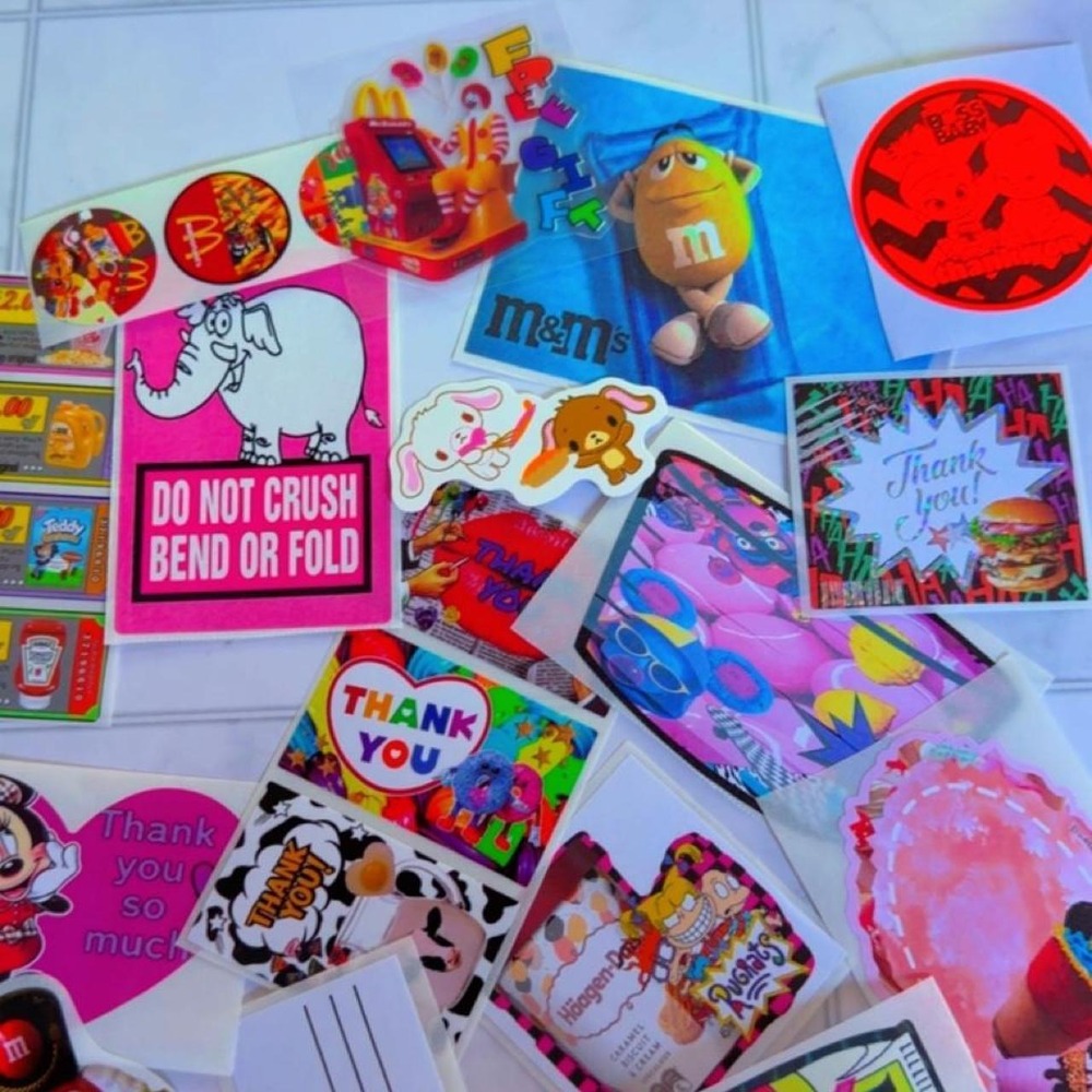Vintage STYLE  Y2K Nostalgia Sticker Lot Mixed Retro Decals
